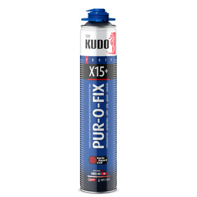 Клей-пена универсальный конструкционный профессиональный PUR-O-FIX всесезонный 1000мл Kudo Клей-пена универсальный конструкционный профессиональный PUR-O-FIX всесезонный 1000мл Kudo