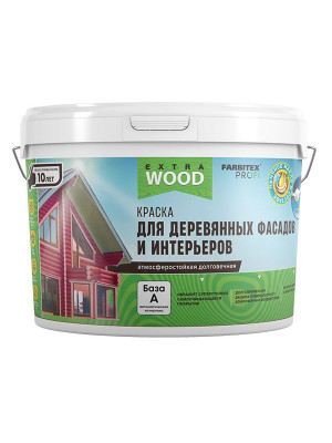 Краска для деревянных фасадов и интерьеров Нерпа 2,7 л FARBITEX PROFI WOOD EXTRA Краска для деревянных фасадов и интерьеров Нерпа 2,7 л FARBITEX PROFI WOOD EXTRA