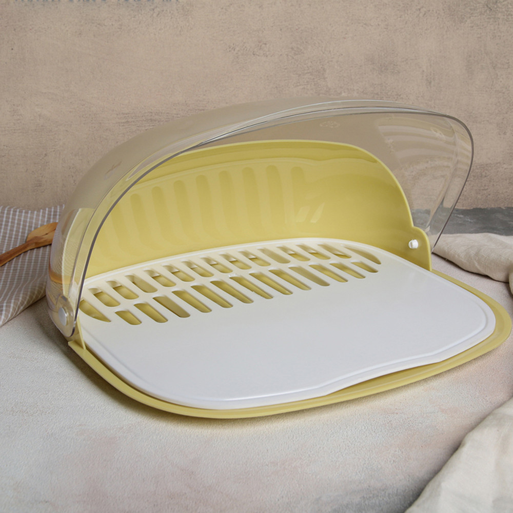 Хлебница пластиковая 40,7*35*17,5 см золотой туман Bread Berossi