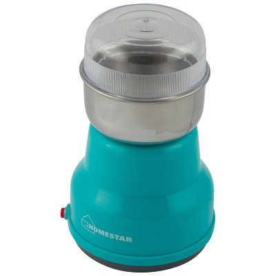 Кофемолка 150 Вт 50 гр чаша нерж сталь импульс бирюзовый HS-2001 HomeStar Кофемолка 150 Вт 50 гр чаша нерж сталь импульс бирюзовый HS-2001 HomeStar