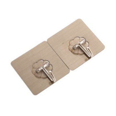 Набор пластиковых крючков 2 шт 6*6 см самоклеящиеся Baizheng