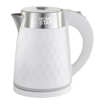 Чайник пластиковый электрический 1,7 л 1,5 кВт белый двойной корпус HS-1021 HomeStar