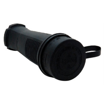 Розетка электрическая силовая 3Р+Е Т-пласт 16А каучук IP44