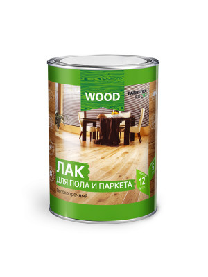 Лак для пола и паркета высокопрочный FARBITEX PROFI WOOD красное дерево мат. 2,7л