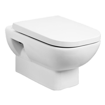 Унитаз подвесной NORDEN Белый с сиденьем микролифт безободковый