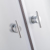 Миниатюра Душевая кабина 90x90x210 KNOIS KN981 проф серебристый матов алюминий, 1/4 круга, низкий поддон