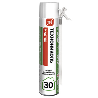Пена монтажная бытовая Технониколь Master 30 всесезонная 30л 520мл