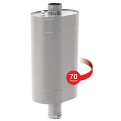 Бак овальный (нерж) 70 л на трубе d115