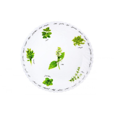 Тарелка стеклокерамическая обеденная 24 см Verdi Коралл