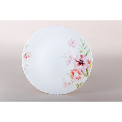 Тарелка стеклокерамическая обеденная 24 см Аврора Коралл