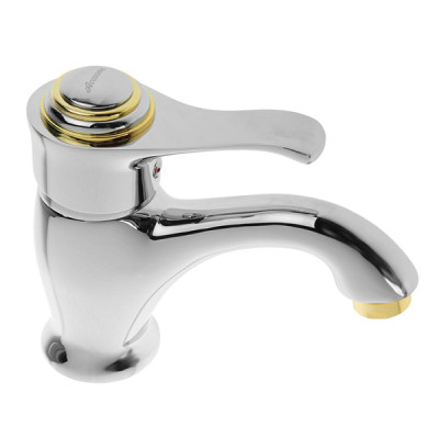 Смеситель для умывальника Accoona однорыч. 40мм золото  Лат (10) A9015