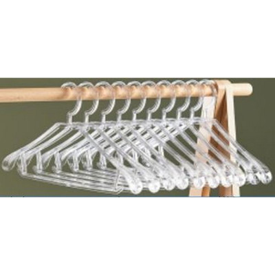 Вешалка пластиковая для одежды 42*22*1,4 см прозрачный BZ-20107 Baizheng