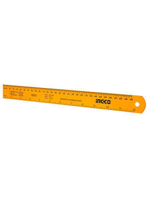 Линейка 30 см алюминиевая INGCO HSR23002