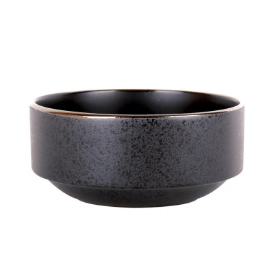 Салатник керамический 15 см 630 мл Elite black Коралл Салатник керамический 15 см 630 мл Elite black Коралл