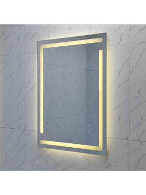 Зеркало для ванной 60*80 см LED подсветка антизапотевание прямоугольное KN-1092A60/80 KNOIS