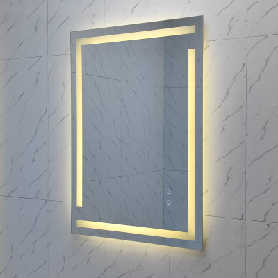 Зеркало для ванной 60*80 см LED подсветка антизапотевание прямоугольное KN-1092A60/80 KNOIS