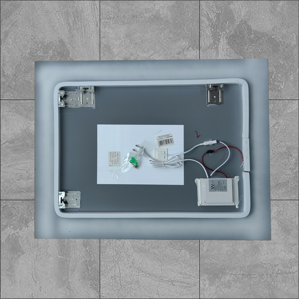 Зеркало для ванной 60*80 см LED подсветка антизапотевание прямоугольное KN-1092A60/80 KNOIS