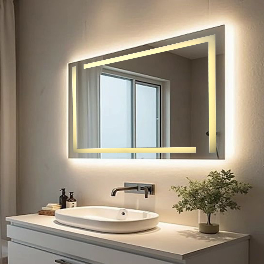 Зеркало для ванной 60*80 см LED подсветка антизапотевание прямоугольное KN-1092A60/80 KNOIS