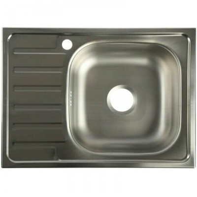 Мойка кухонная врезная 48x66*16см 0,6мм. (без сифона) Vladiks L-266 правая Мойка кухонная врезная 48x66*16см 0,6мм. (без сифона) Vladiks L-266 правая