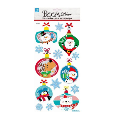 Стикер Елочные игрушки голограмма Room Decor Стикер Елочные игрушки голограмма Room Decor