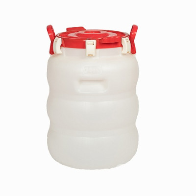 Бак пластиковый 40 л с ручками герметичная крышка широкое горло пищевой Радиан Бак пластиковый 40 л с ручками герметичная крышка широкое горло пищевой Радиан