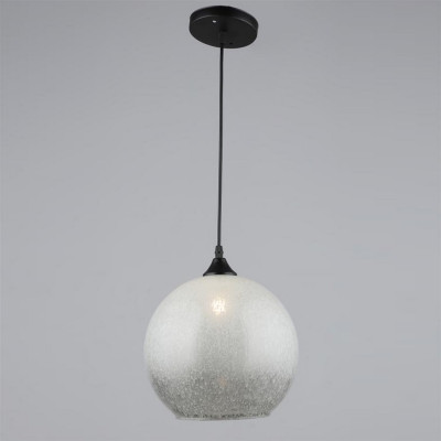 Люстра кухонная 1 плафон 25*22*80 см Е27 60Вт 4м2 плафон стекло черный Baizheng