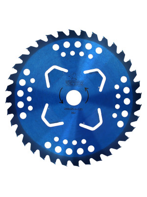 Нож для бензокосы 230*25,4*1,3мм Blue 36 зубьев Чеглок