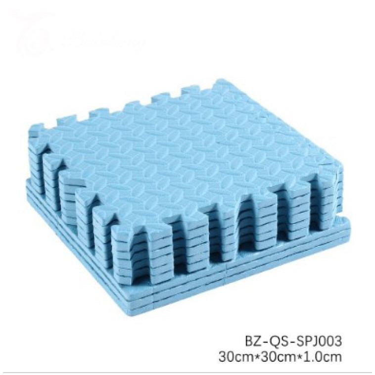 Фото №1 Коврик-пазл детский 9шт 30*30*1см голубой Baizheng