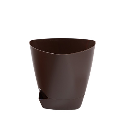 Горшок пластиковый  3 л поддон шоколад Элеганс Радиан