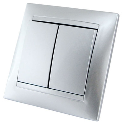 Выключатель 2-х кл. 10А сл. кость Выключатель 2-х кл. 10А сл. кость