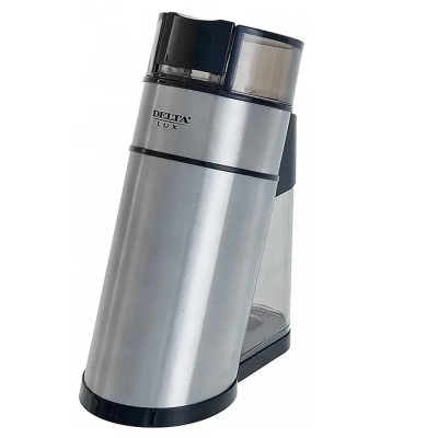 Кофемолка нерж сталь 250 Вт зерна 70 гр молотый кофе 95 гр металлик Delta Кофемолка нерж сталь 250 Вт зерна 70 гр молотый кофе 95 гр металлик Delta