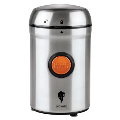 Кофемолка нерж сталь 300 Вт 60 гр чаша сталь 3D форма ножей импульс стальной LE-1724 Leonord Кофемолка нерж сталь 300 Вт 60 гр чаша сталь 3D форма ножей импульс стальной LE-1724 Leonord