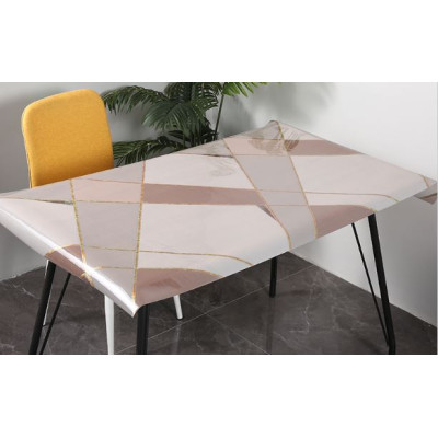 Клеенка силиконовая 0,8*20 м 0,6 мм геометрия коричнево-пудровый Baizheng Клеенка силиконовая 0,8*20 м 0,6 мм геометрия коричнево-пудровый Baizheng