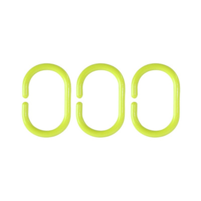 Набор пластиковых колец для штор в ванную 12шт Аквалиния