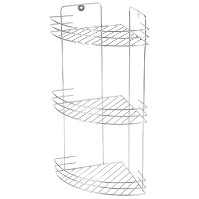 Полка металлическая для ванной 3-х ярусная 19*19*41 см Vento Рыжий Кот