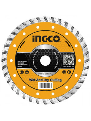 Круг алмазный ультратонкий 230х8х1.6х22мм INGCO DMD032302HT INDUSTRIAL Круг алмазный ультратонкий 230х8х1.6х22мм INGCO DMD032302HT INDUSTRIAL