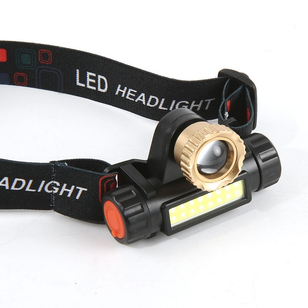 Фонарь налобный  2 led аккумулятор 3800 мАч usb Baizheng