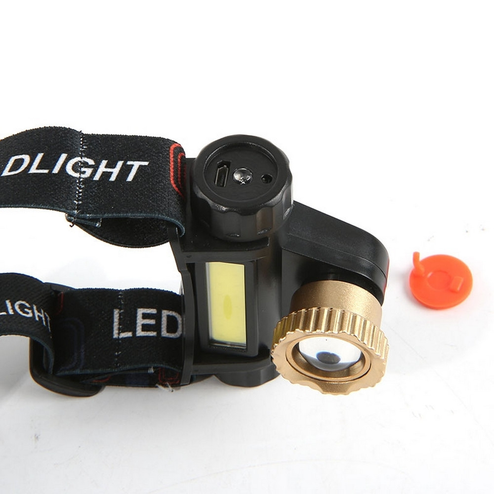 Фонарь налобный  2 led аккумулятор 3800 мАч usb Baizheng