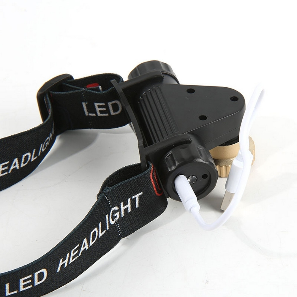 Фонарь налобный  2 led аккумулятор 3800 мАч usb Baizheng