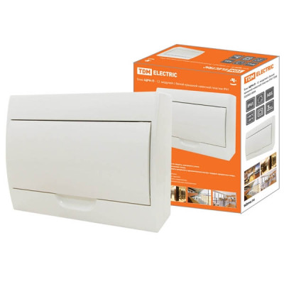 Бокс ЩРН-П-12модулей (б) навесной пластик IP40 TDM Бокс ЩРН-П-12модулей (б) навесной пластик IP40 TDM