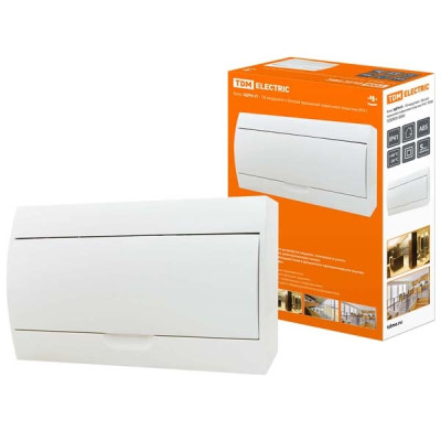 Бокс ЩРН-П-18модулей (б) навесной пластик IP40 TDM Бокс ЩРН-П-18модулей (б) навесной пластик IP40 TDM