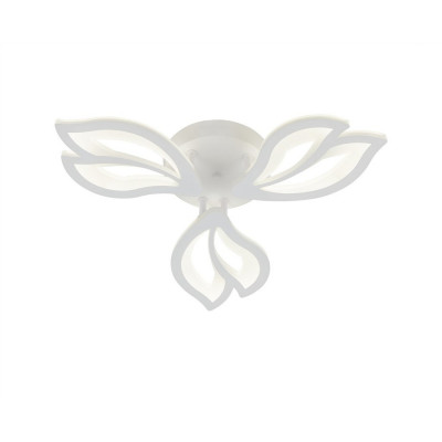 Люстра светодиодная 3 плафона 23*23*9,5 см 54 Вт 3888LM 15м2 3цвета пульт белый Baizheng