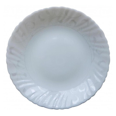 Тарелка стеклокерамическая обеденная 24 см Иль-де-Франс Волна Chinbull Мфк