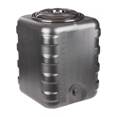 Бак пластиковый для душа 150 л квадратный черный Альтернатива