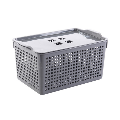 Корзинка Лофт 5,3л 295х185х145мм с серый