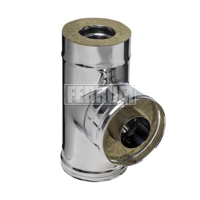 Тройник-сэндвич К 90° нерж (430/0,5 мм) Ф200/280