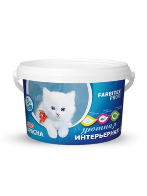 Краска акрл.интерьерная 7кгFARBITEX ПРОФИ Краска акрл.интерьерная 7кгFARBITEX ПРОФИ