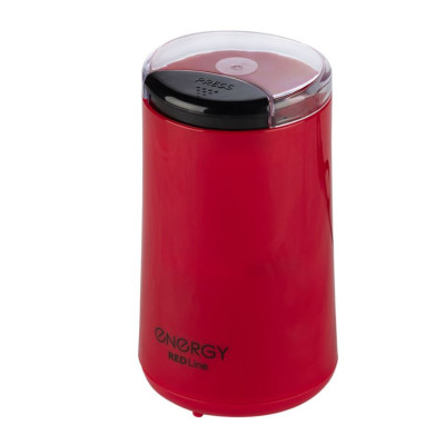 Кофемолка пластик 200 Вт 50 гр чаша нерж сталь импульс красный EN-113 Energy Кофемолка пластик 200 Вт 50 гр чаша нерж сталь импульс красный EN-113 Energy