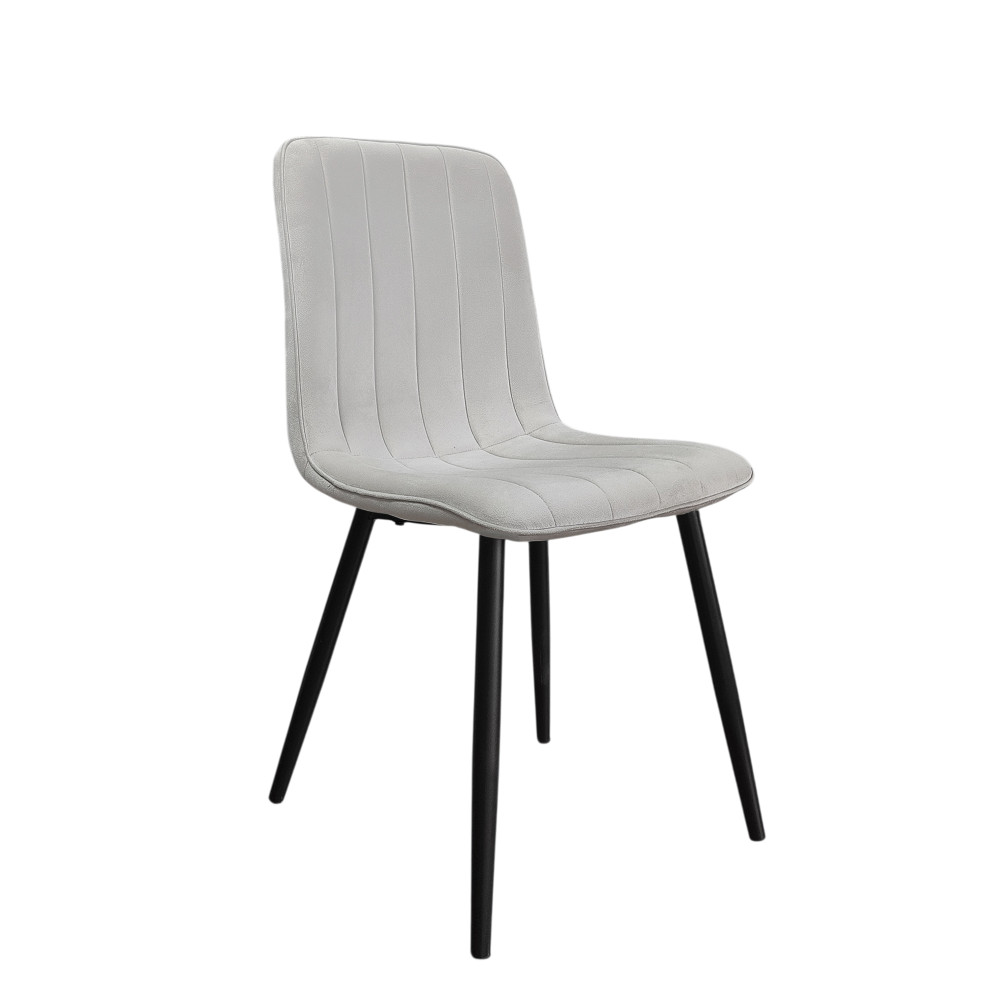 Стул металлический Baizheng 40×50×88 см, текстиль, бежевый, до 150 кг