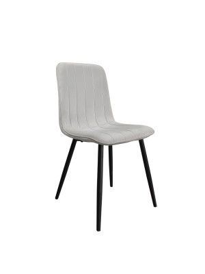 Стул металлический Baizheng 40×50×88 см, текстиль, бежевый, до 150 кг